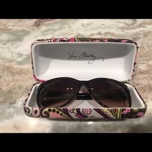 MK sunglasses and Vera Bradley case
